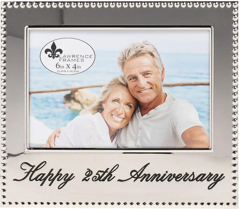 Picture Frames 4x6 Happy 25th Anniversary